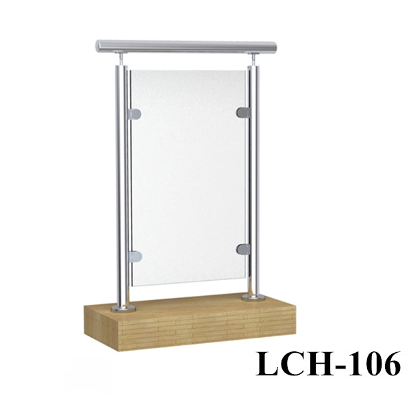 Glass Railing Diameter 50.8mm Stainless Steel Balustrade Handrail Post