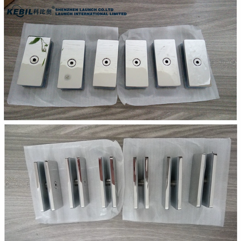 Glass Railing Hardware Square Glass to Glass Holder Clamp