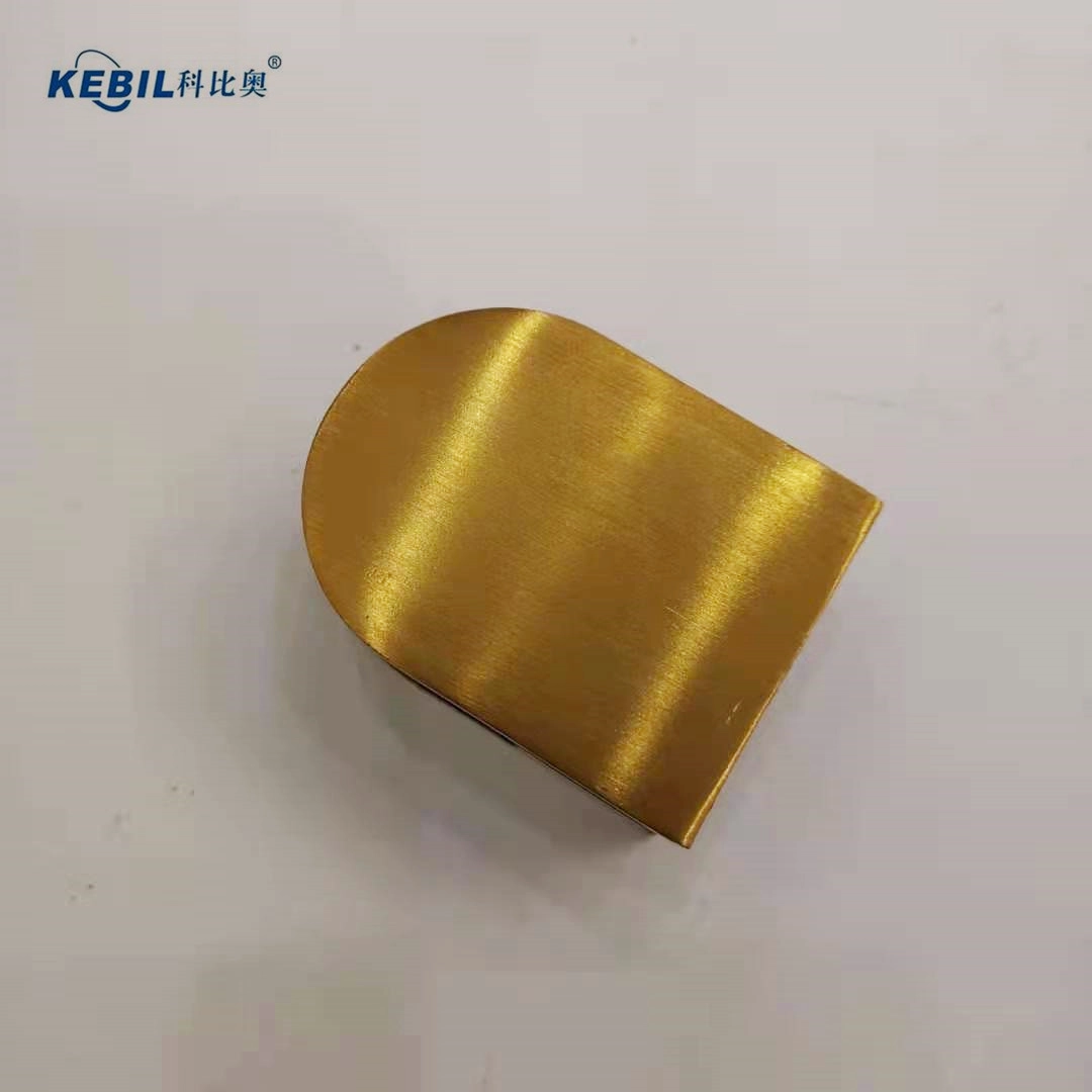 Golden surface glass clamp for gold glass railing project