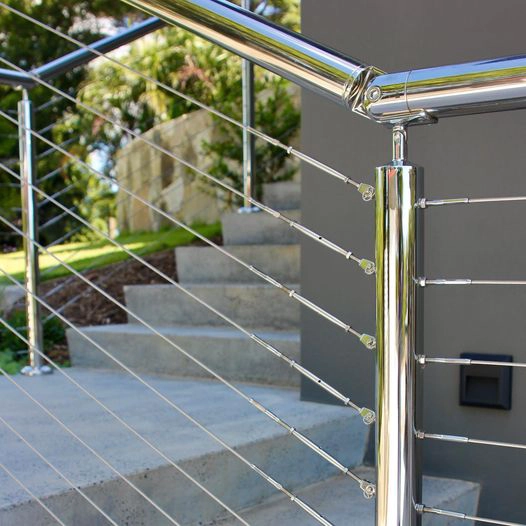 Heißer Verkauf Inox Edelstahl Balustrade-Pfostenkabel-Geländer-Drahtseil-Geländer