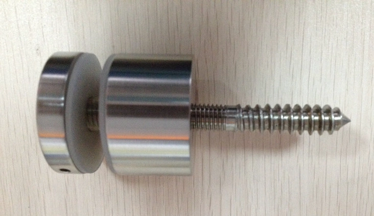 Hoge rang legering 316 roestvrij staal glas spoor Standoff diameter 50mm met Base, Cap en montage Stud