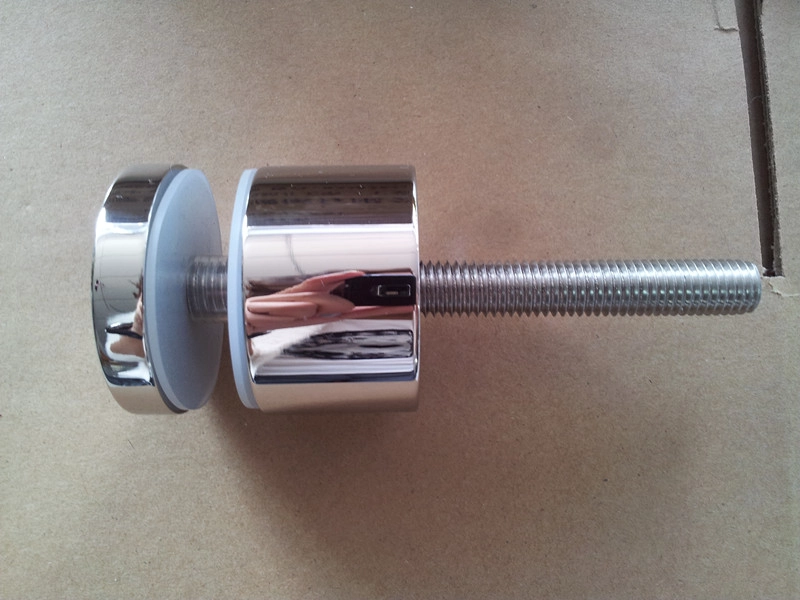 M12 Round Adjustable Stainless Steel Standoff Bracket for Glass