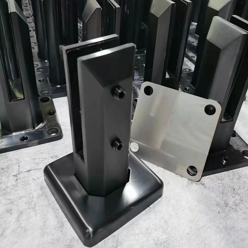 Matt Black Duplex 2205 Glaszapfen für rahmenlose Glasgeländer