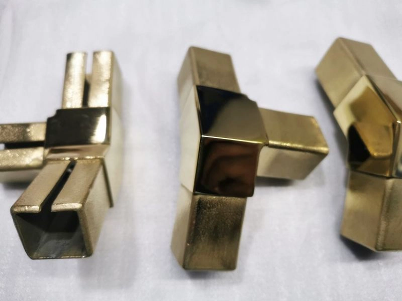 Matowy Czarny 3 Sposób Złącze rur ze stali nierdzewnej do 25 × 25 mm rurki