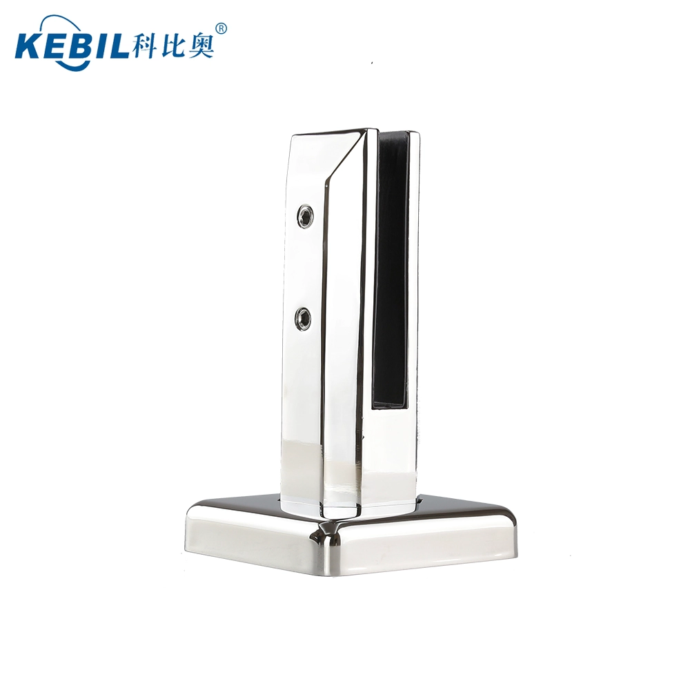 Polished Gold finish Glass Clamps, Gold Color Glass Railing Spigots