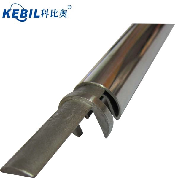 Round 25.4mm slot rail tube or mini slot handrail pipe