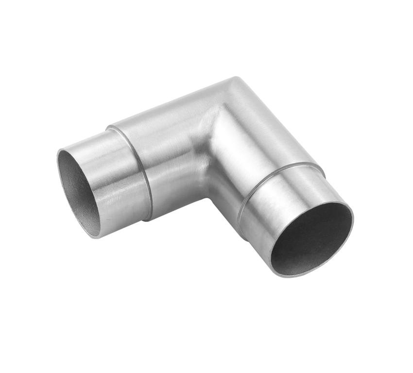 SS304/316 inox round tube corner connector 90 degree Casting 42.4mm 50.8mm