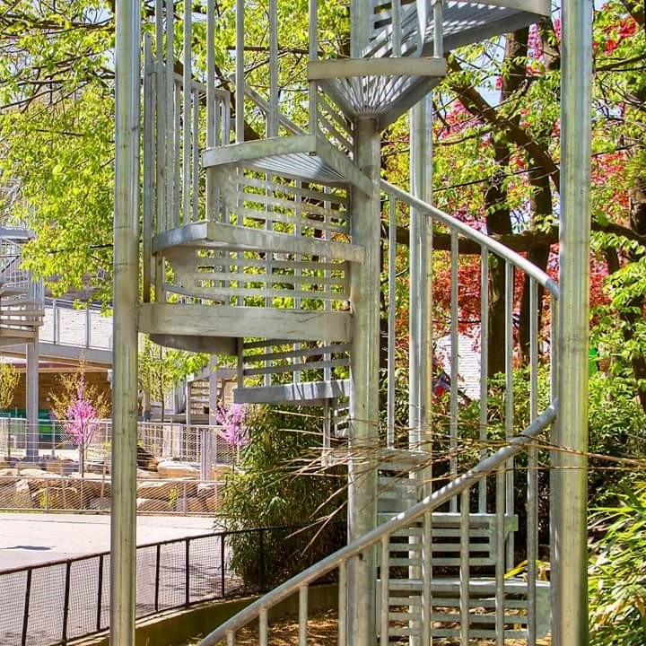 Sprial Staircase Customized Galvanized Steel Balusters