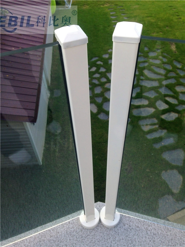 Square Type and Round Type Aluminum Post and Fittings Balustrade for Deck,Balcony and Pool Fence Aluminum Glass Railing System