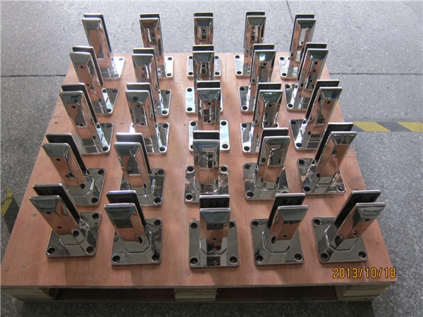 Square glass spigot clamps for 10-13mm glass for stainless steel frameless railing system