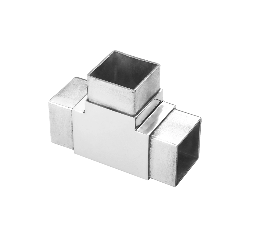 Square tube connectors for stainless steel pipe 40x40mm