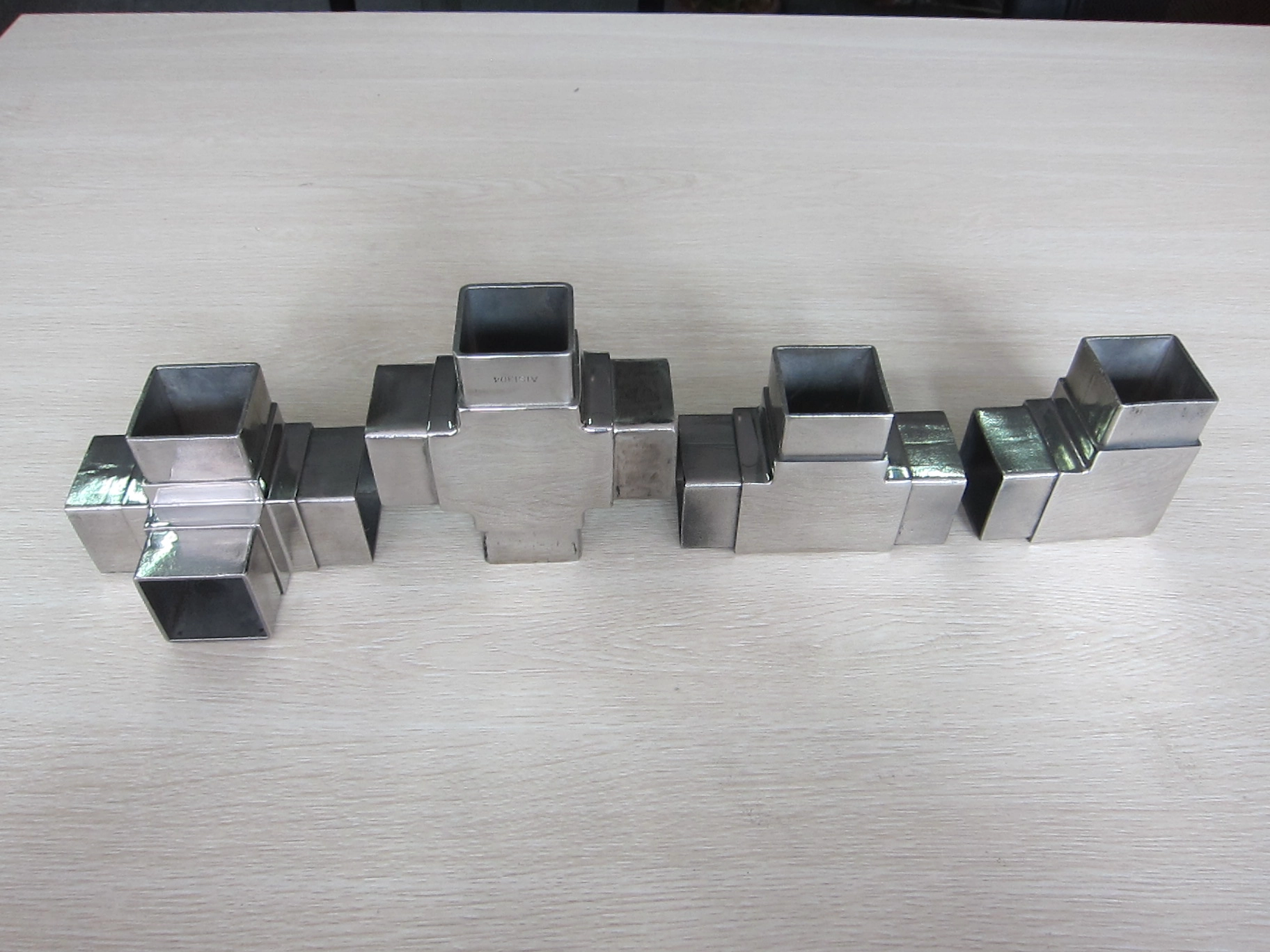 Stainless Steel 2 Way 3 Way 4 Way Connector Square Tube Joint