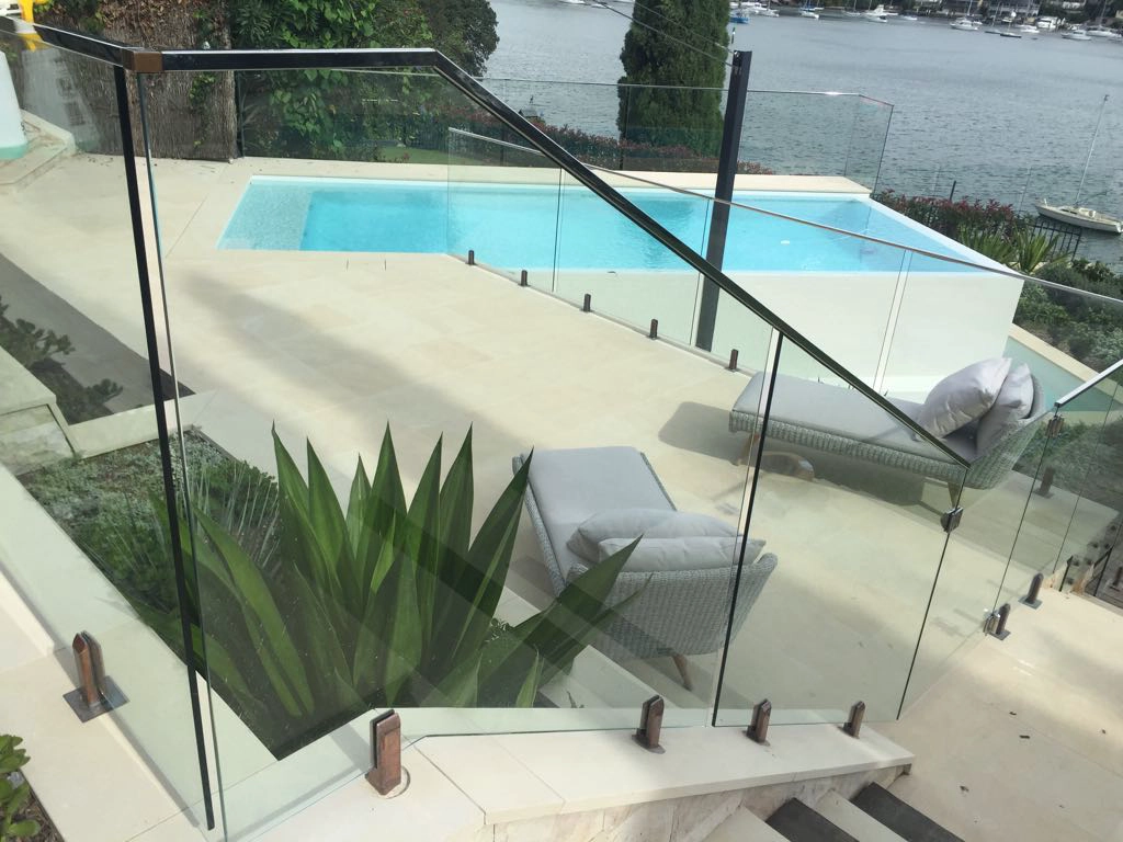 Stainless Steel 21x25mm Slotted Handrails Glass Handrail Holder Balcony Handrail Railing