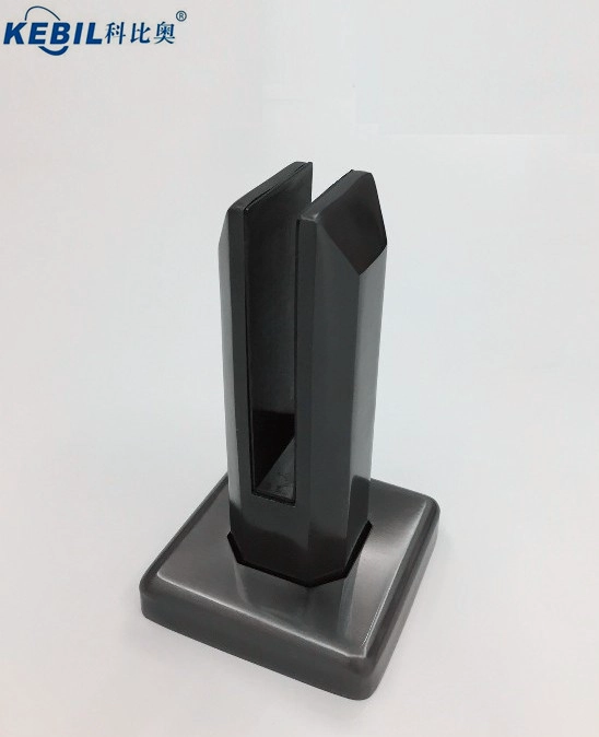 Stainless Steel Black Matt Square Glass Pool Fence Spigot SBM