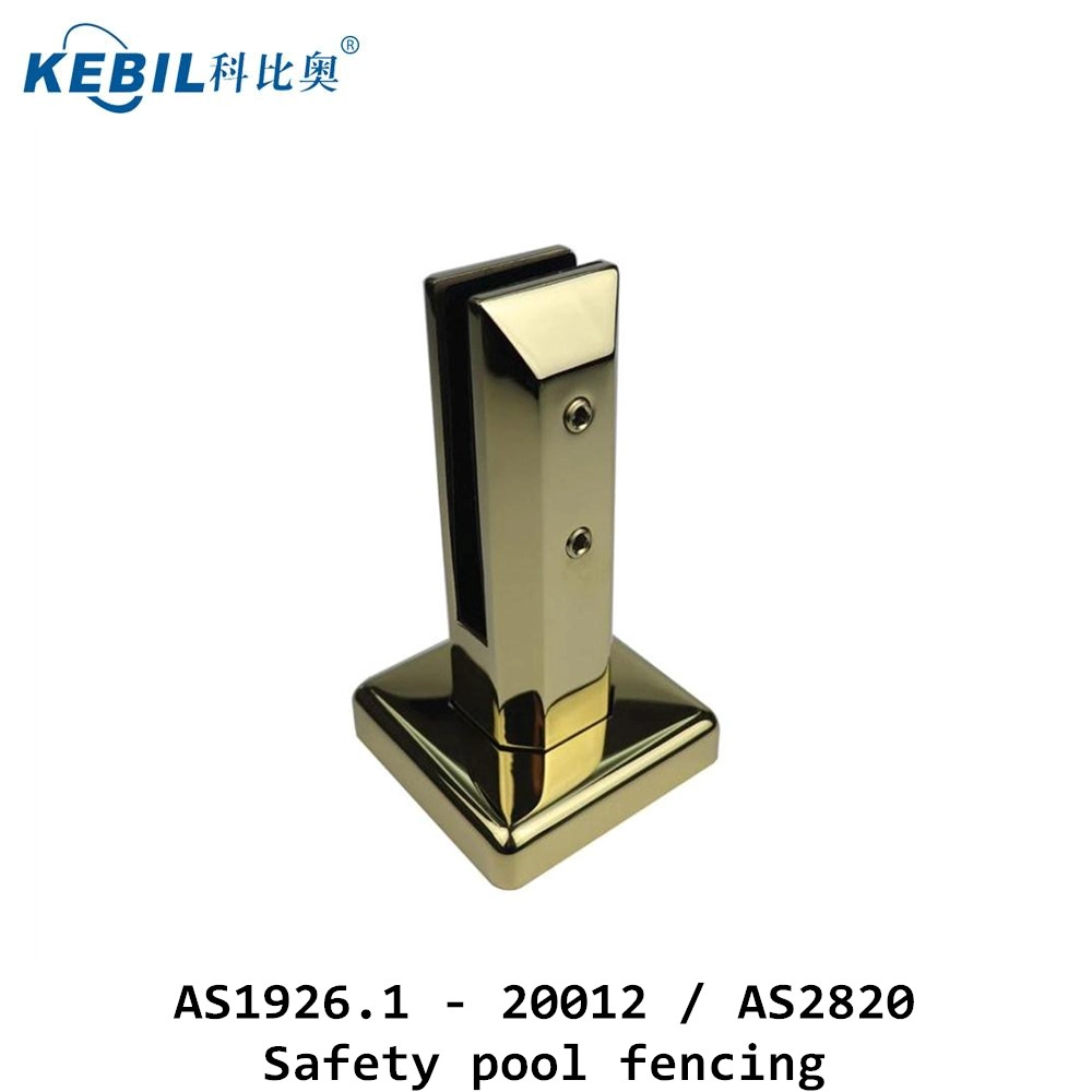 Stainless Steel Black Matt Square Glass Pool Fence Spigot SBM