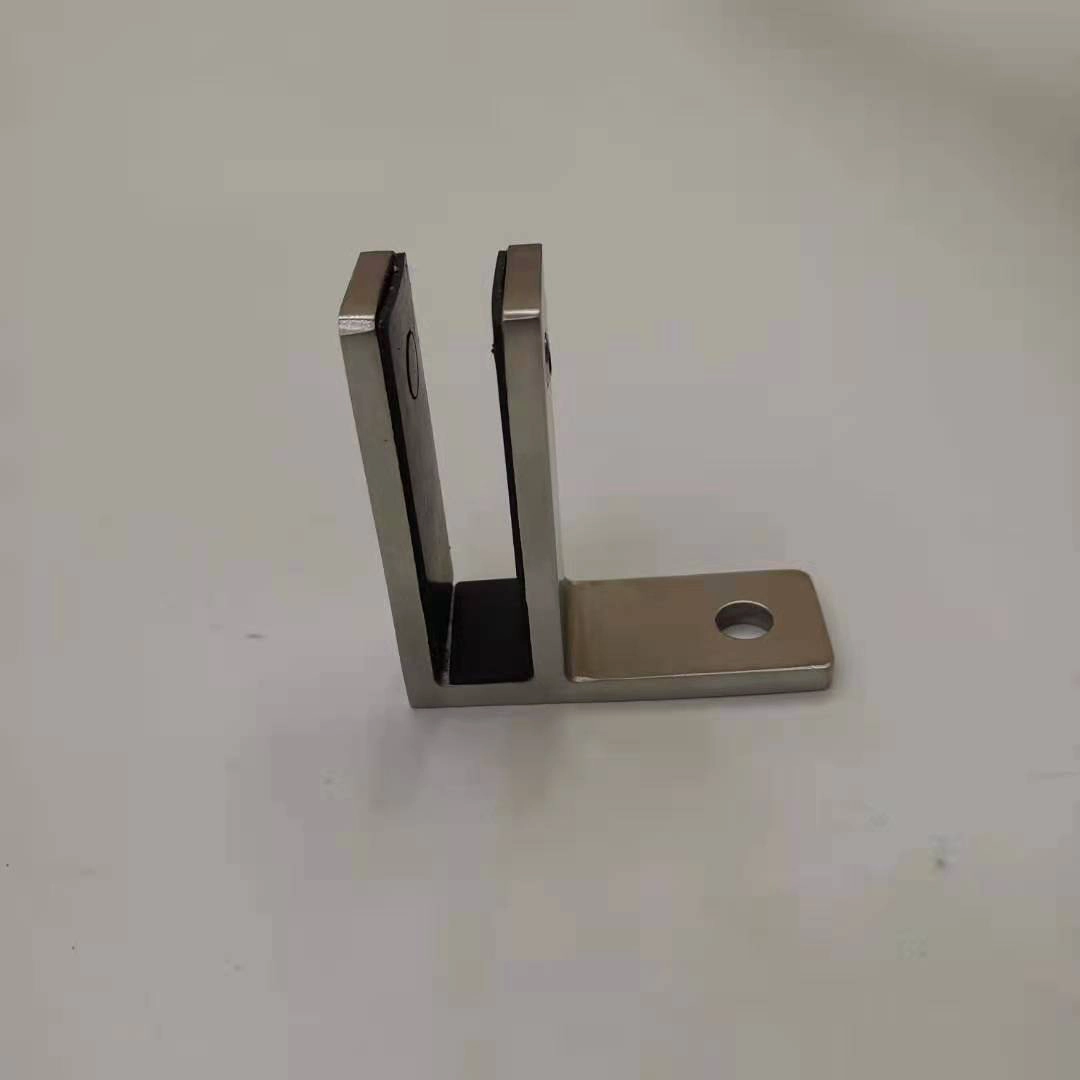 Stainless Steel Glass To Wall 90 Degree Corner Glass Clamp Clips