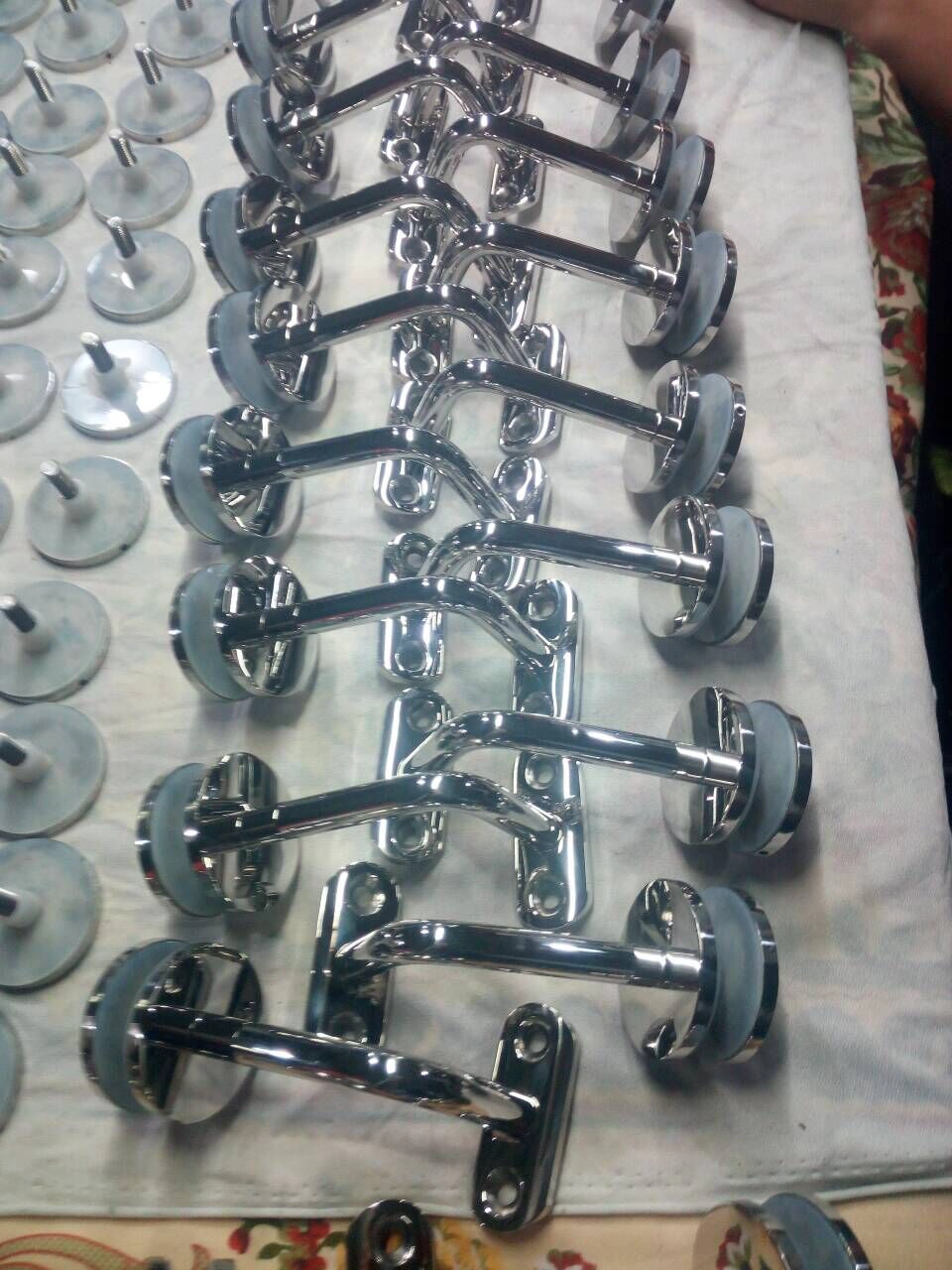Supporto in acciaio inox corrimano staffa raggio vetro per parapetti architettonici