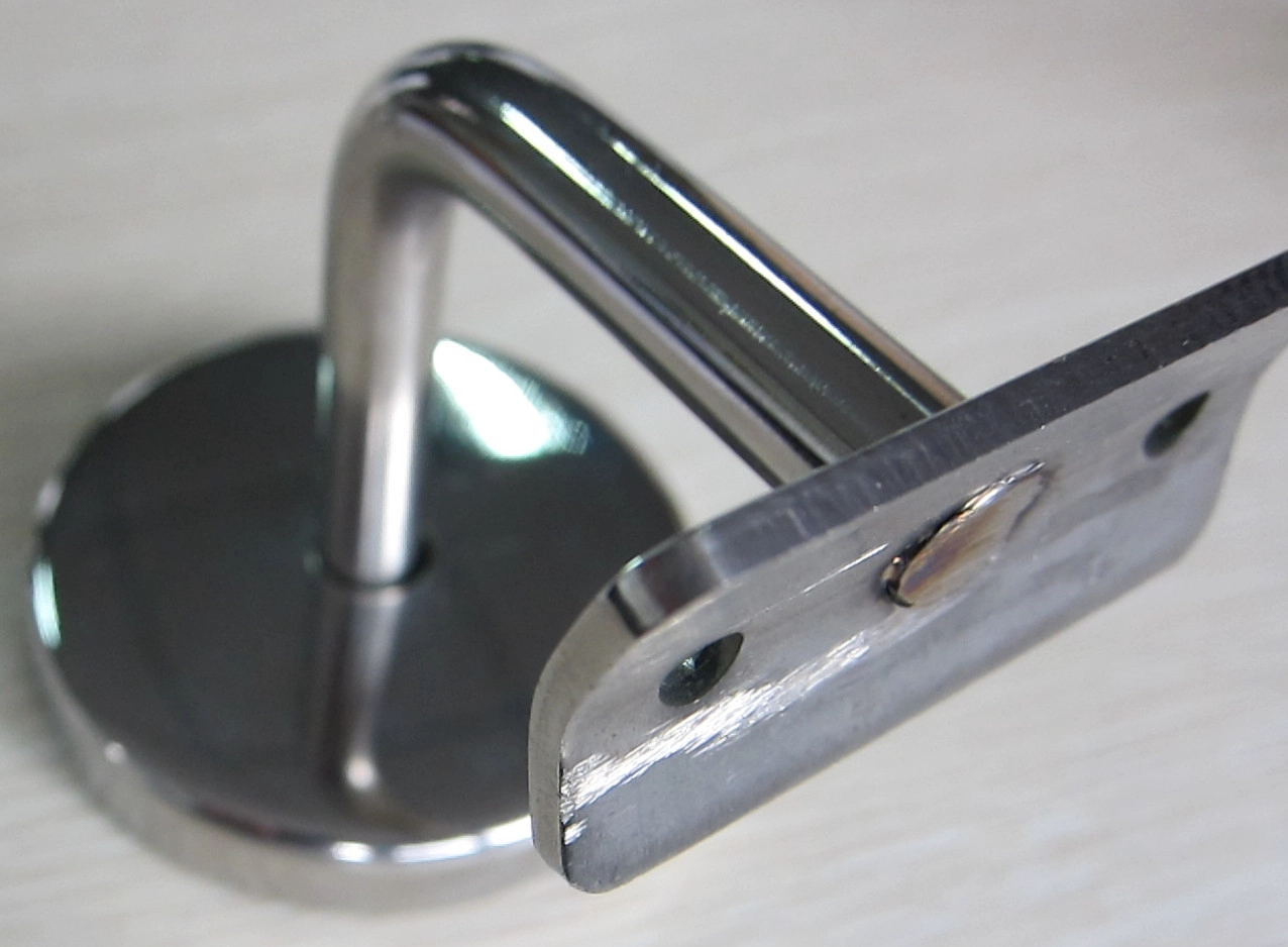 Supporto in acciaio inox corrimano staffa raggio vetro per parapetti architettonici