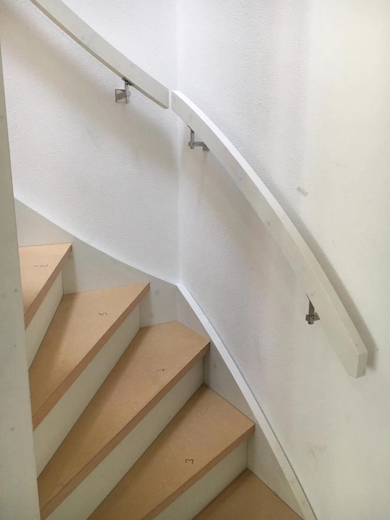 Stainless Steel Handrail Bracket for Concrete Wall Mounted and Square Handrail
