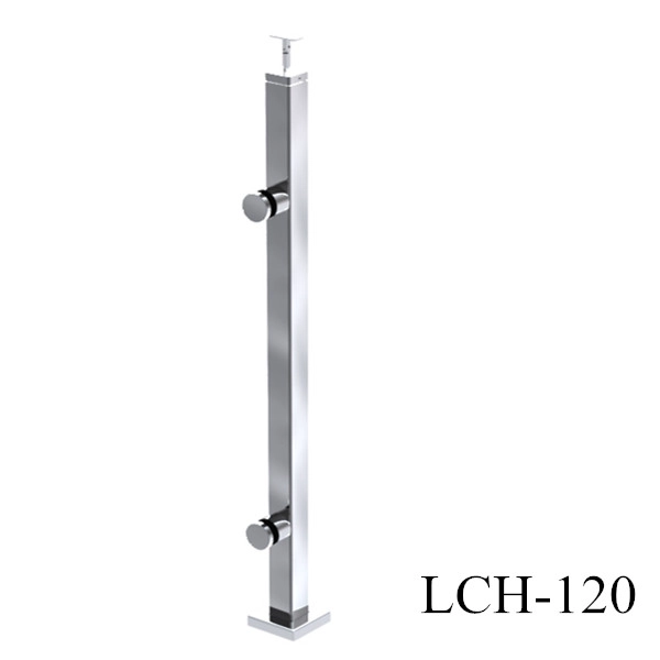 Stainless Steel Short Handrail Post for Glass Railing