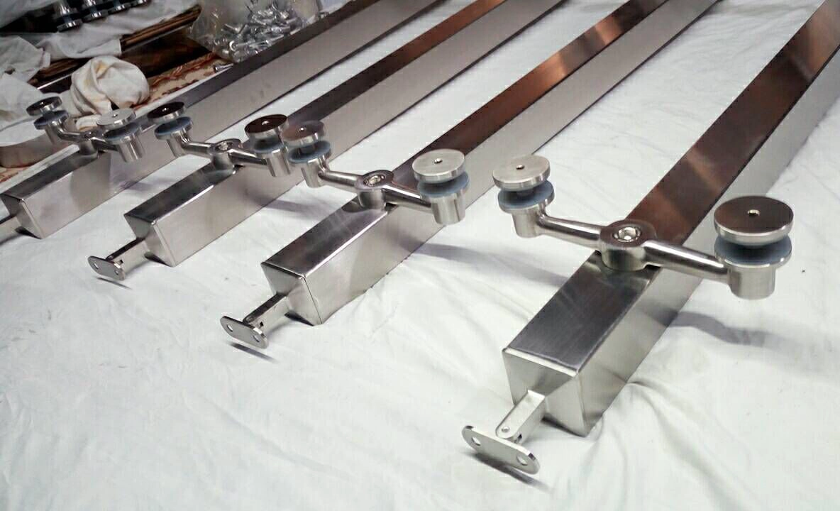 Stainless Steel Terrace Deck Railing Post Fence Glass Railing