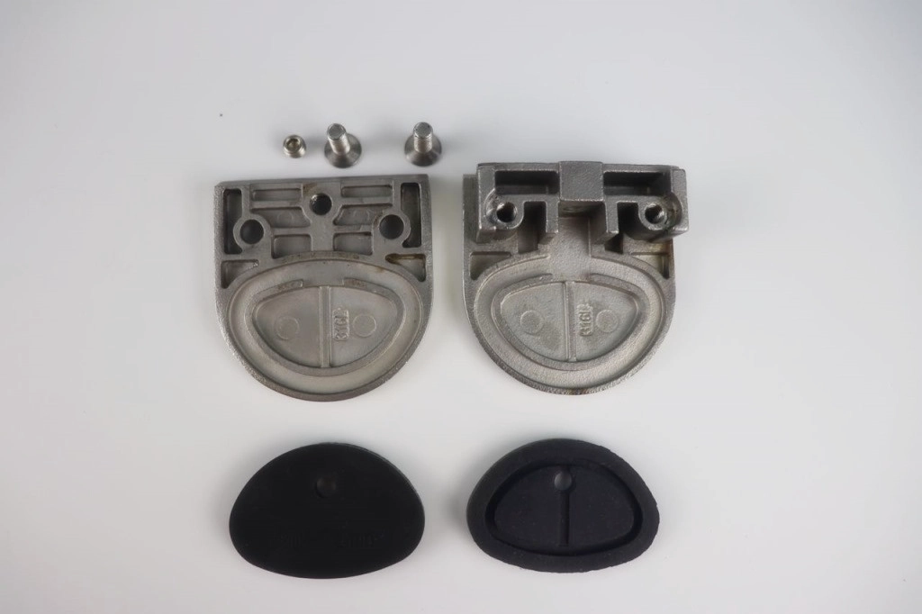Stainless steel 316 D-shape glass clip for balustrade post use