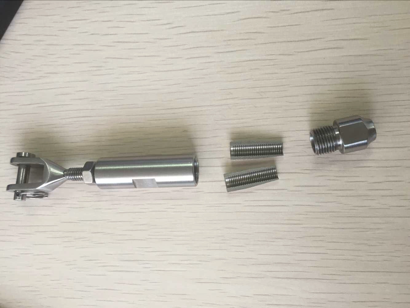 Stainless steel 316 swegless cable tensinoer T803 for 3-5mm wire rope