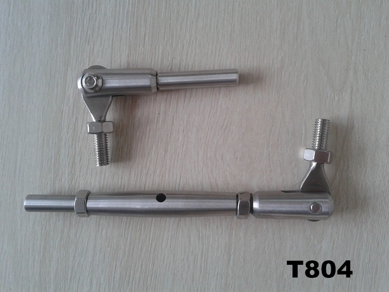 Stainless steel 316 wire rope terminal for wooden handrail pole