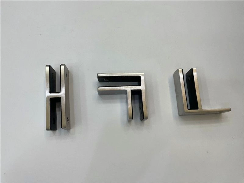 Stainless steel adjustable glass clamp for 12mm tempered glass frameless glass railing