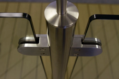 RVS balustrade leuning post voor balkon leuning, hek van het zwembad, Tuin glas trapleuning, trapleuning