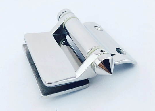 Cerniera pesante porta in acciaio inox per il vetro tondo ringhiera di vetro frameless semi post