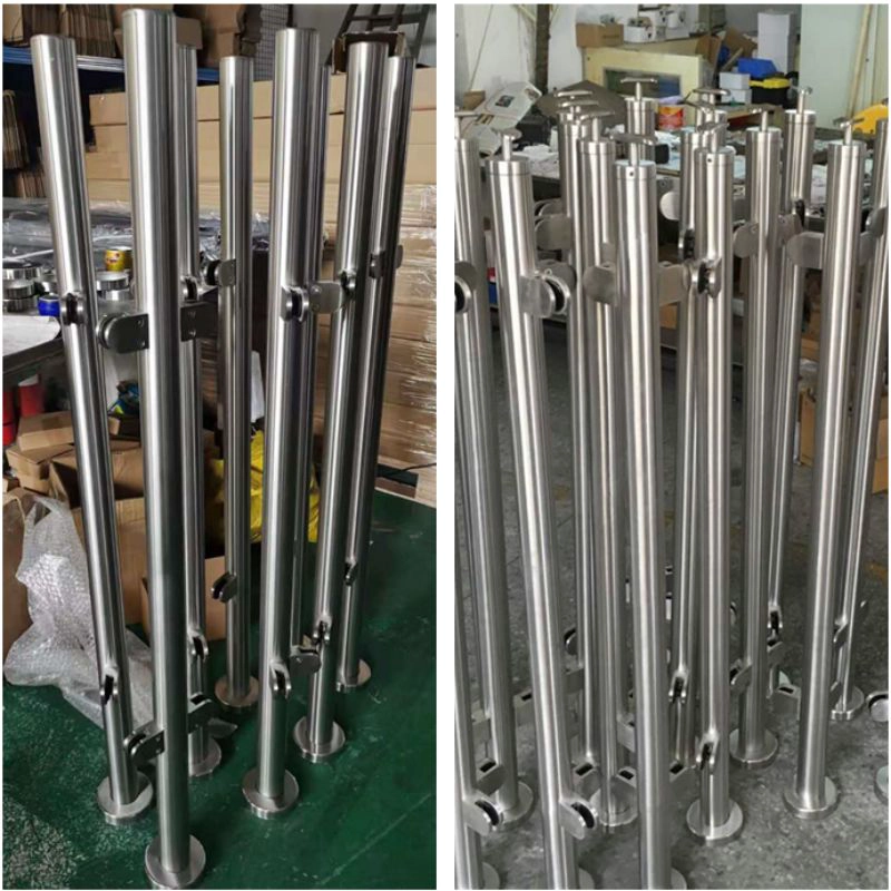 Столб для колонны из нержавеющей стали круглый столбец Balustrade Post Baluster для стеклянных перил
