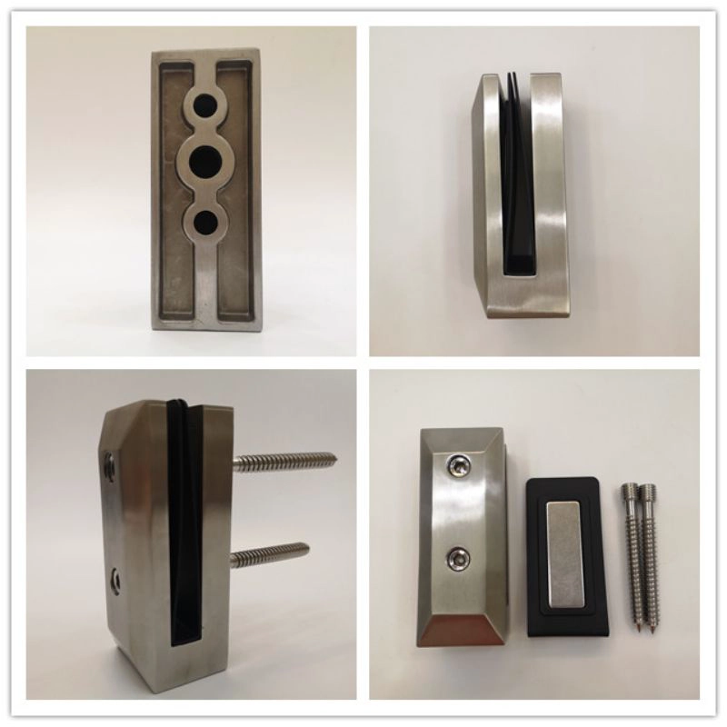 Grifo de vidrio de montaje lateral de acero inoxidable para barandilla de vidrio de balcón
