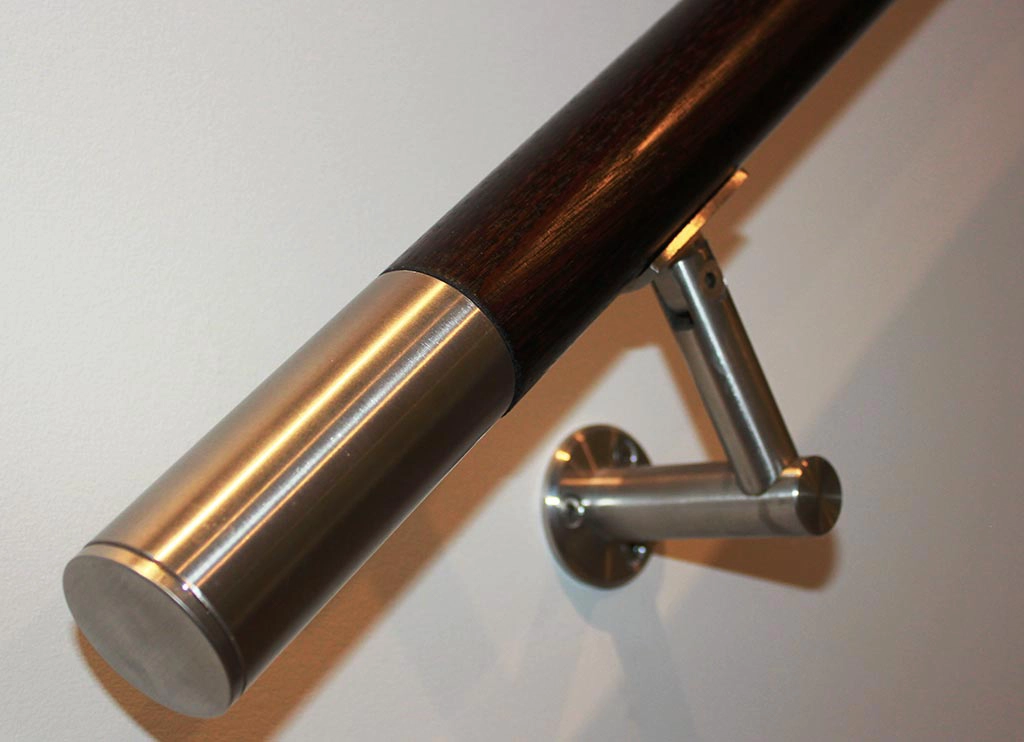 Top mounted exterior adjustable stainless steel handrail bracket from China supplier