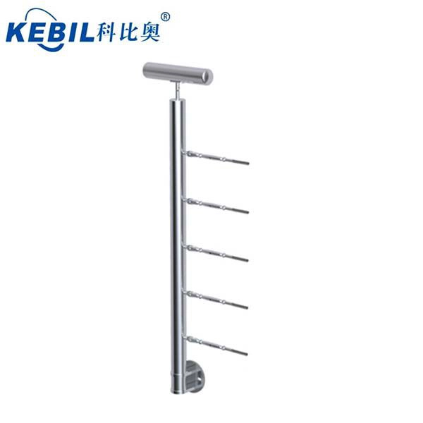 Poste de barandilla de cable de terraza / escalera / balcón de acero inoxidable de instalación moderna de primera categoría