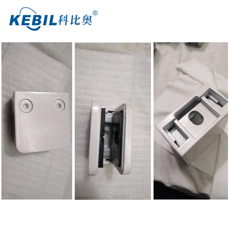 Wholesale Stainless Steel White Powder Coating Glass Clamp for 1/2" Glass