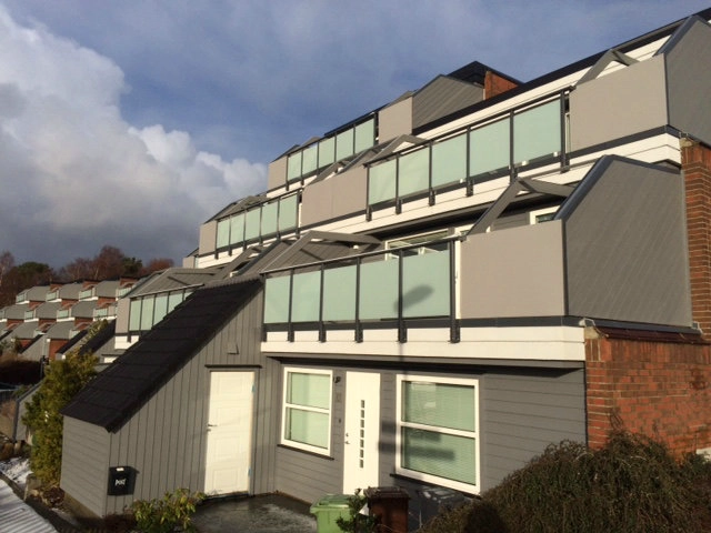 aluminum glass balcony railings side mount