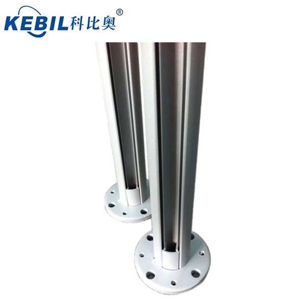 l’anodisation au chrome ou la poudre de revêtement aluminium 6063 T5 verre balcon garde-corps type rond post et raccords