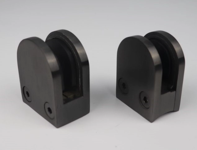 black small stainless steel glass clamps