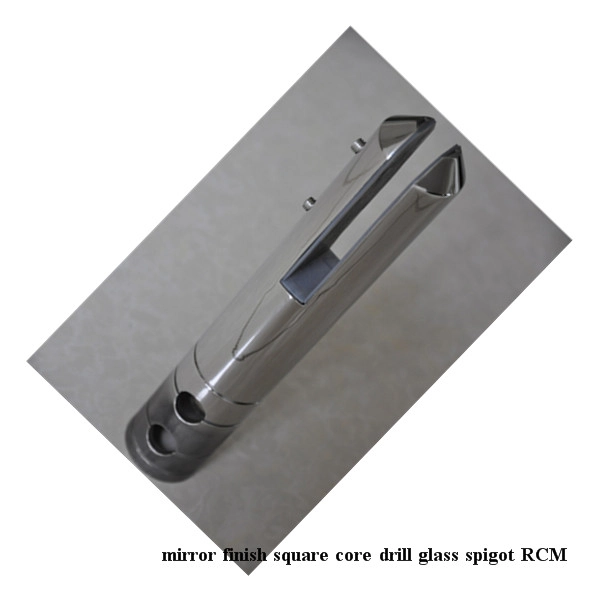 casting SS316 kernboor glas spigot, passen 10-13.52mm dik glas RCM