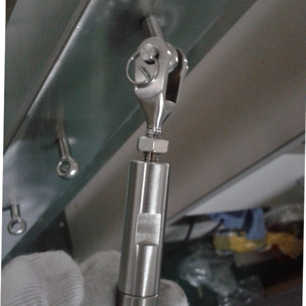 china stainless steel interior cable railing post with cable tensor fittings for stair design