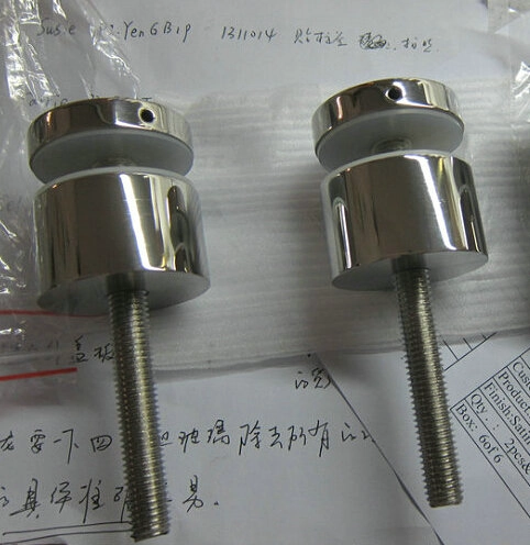CR Laurence barandilla de vidrio sin marco de cristal enfrentamiento hardware de montaje