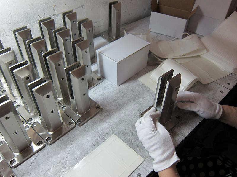 duplex 2205 stainless steel glass spigot for balacony or fencing