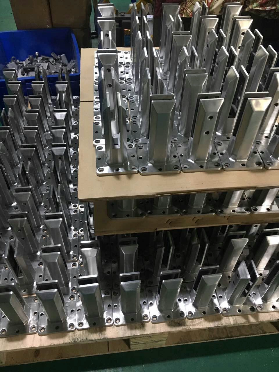 duplex 2205 stainless steel glass spigot for balacony or fencing