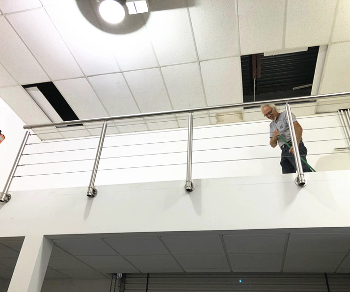καλωδίωση από ανοξείδωτο χάλυβα για σκάλες