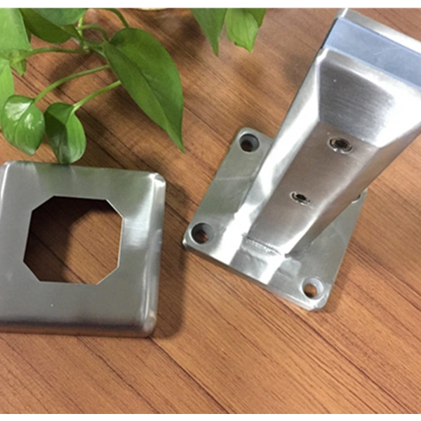 frameless friction fit SS316 square base plate glass spigot in stock
