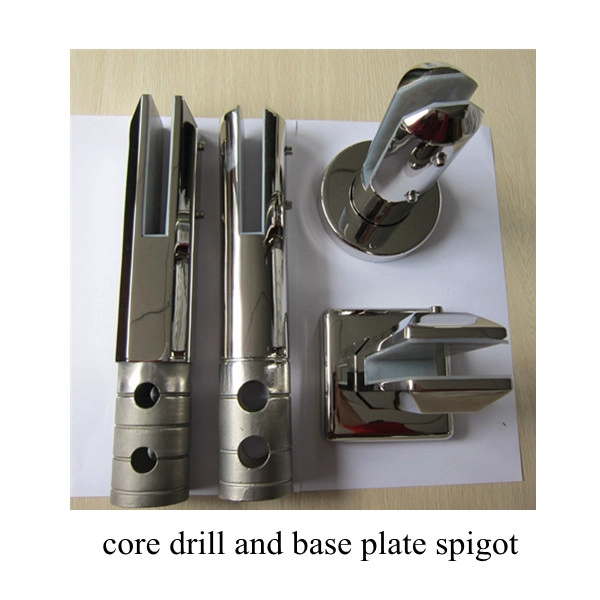 frameless glass balustrade hardware glass spigots factory direct