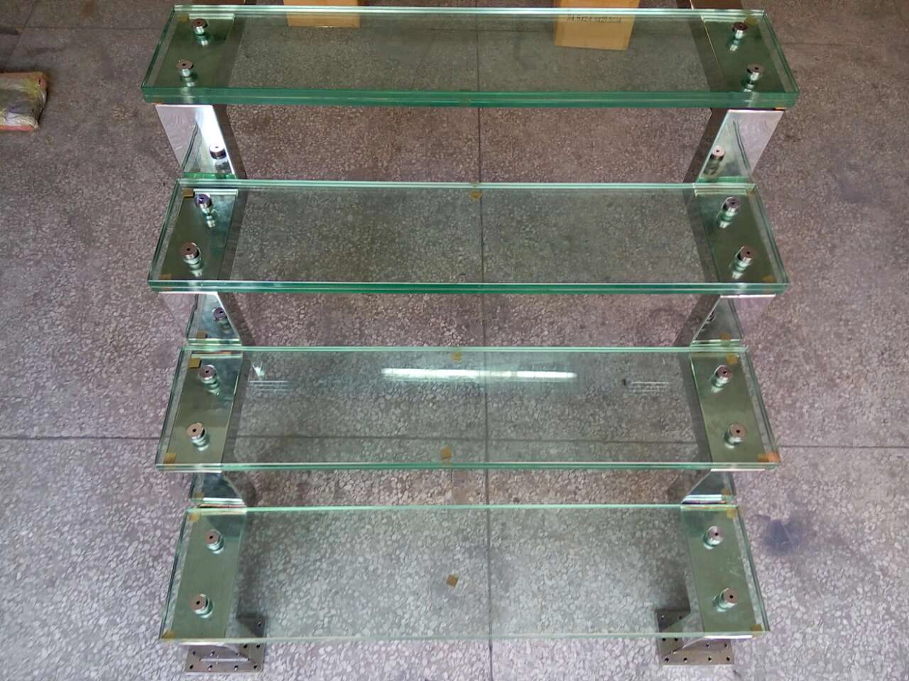 rahmenlose Ganzglas Schritte Treppen