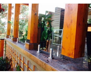 glass fence spigot for indoor porch decoration
