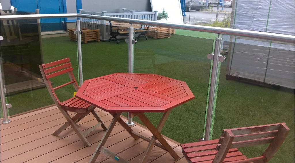 glass railing hardware stainless steel balustrade post